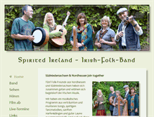 Tablet Screenshot of folkband.spirited-ireland.net